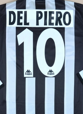 Juventus 1995/96 Del Piero Home Name Set