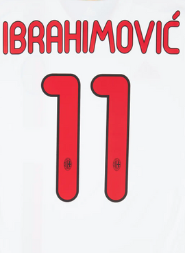 AC Milan 2011/12 Away Ibrahimovic Name Set