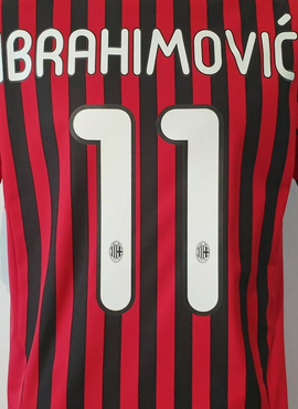 AC Milan 2011/12 Home Ibrahimovic Name Set