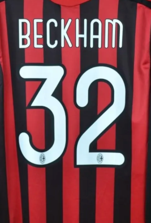David Beckham #32 AC Milan 2009/10 UEFA Champions League