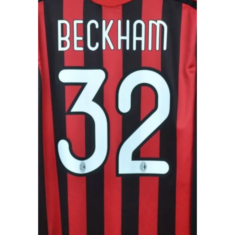 AC Milan 2009/10 Home Beckham Name Set
