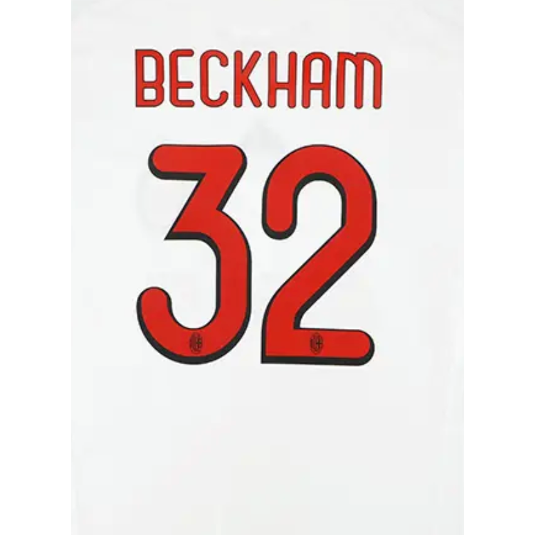 AC Milan 2009/10 Away Beckham Name Set