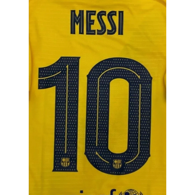 Barcelona 2020/21 UCL Home/Away Messi Name Set