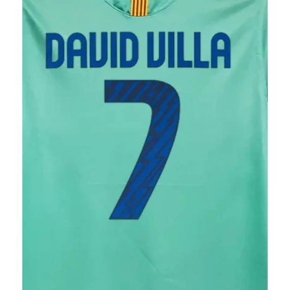 Barcelona 2010/11 Away David Villa Name Set