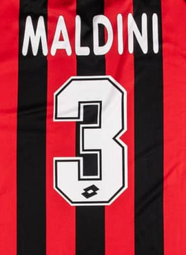 AC Milan 1996/97 Maldini Home Name Set