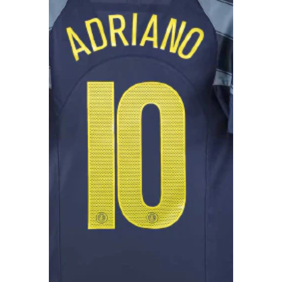Inter Milan 2004/06 Adriano 3rd Name Set – OJ's Football Shirt