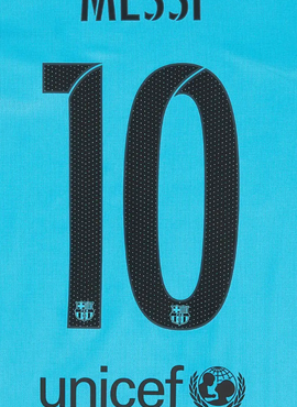 Barcelona 2015/16 Messi 3rd Name Set