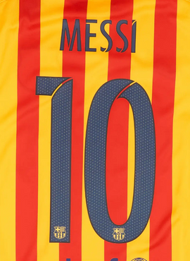 Barcelona 2015/16 Messi Away Nameset