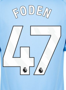 Man City 23/24 Foden Home Name Set