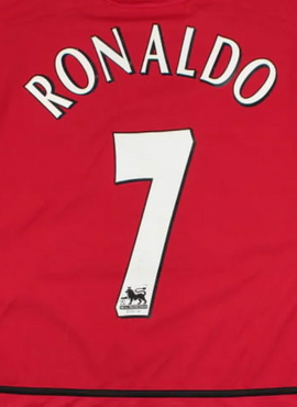 Man United 2003 Ronaldo Name Set Lextra