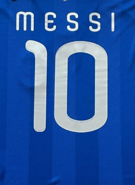 Argentina 2010 Messi Away Name Set