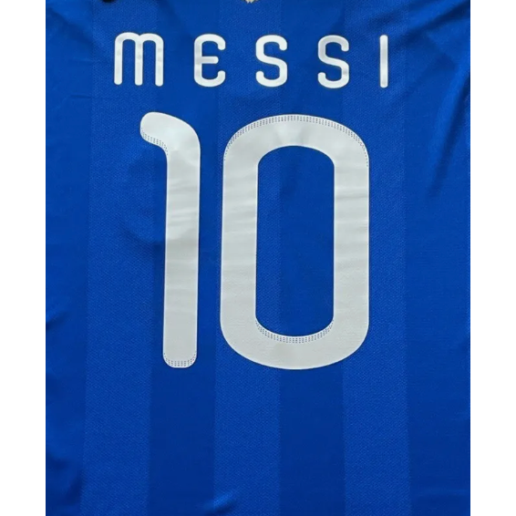 Argentina 2010 Messi Away Name Set