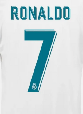 Real Madrid 2017/18 Ronaldo Home Name Set