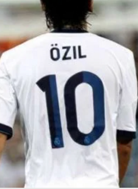 Real Madrid 2012/13 Home Ozil Name Set