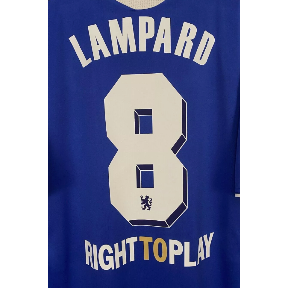 Chelsea 2011 UCL Final Lampard Name Set & Right To Play Sponsor