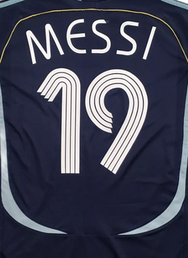 Argentina 2006 Away Messi Name Set