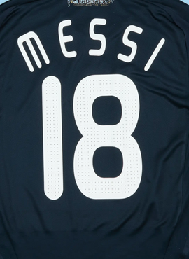 Argentina 2007/09 Away Messi Name Set