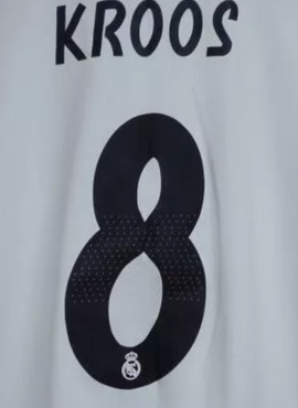 Real Madrid 2018/19 Home Kroos Name Set