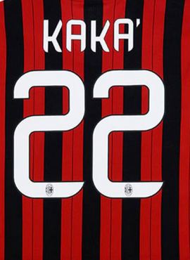 AC Milan 2012/14 Home Kaka Name Set