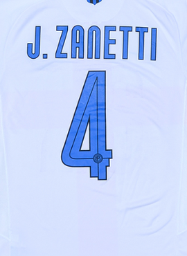 Inter Milan 2007/08 Zanetti Away Name Set