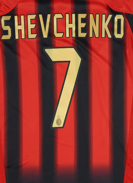 AC Milan 2004/07 Home Shevchenko Name Set