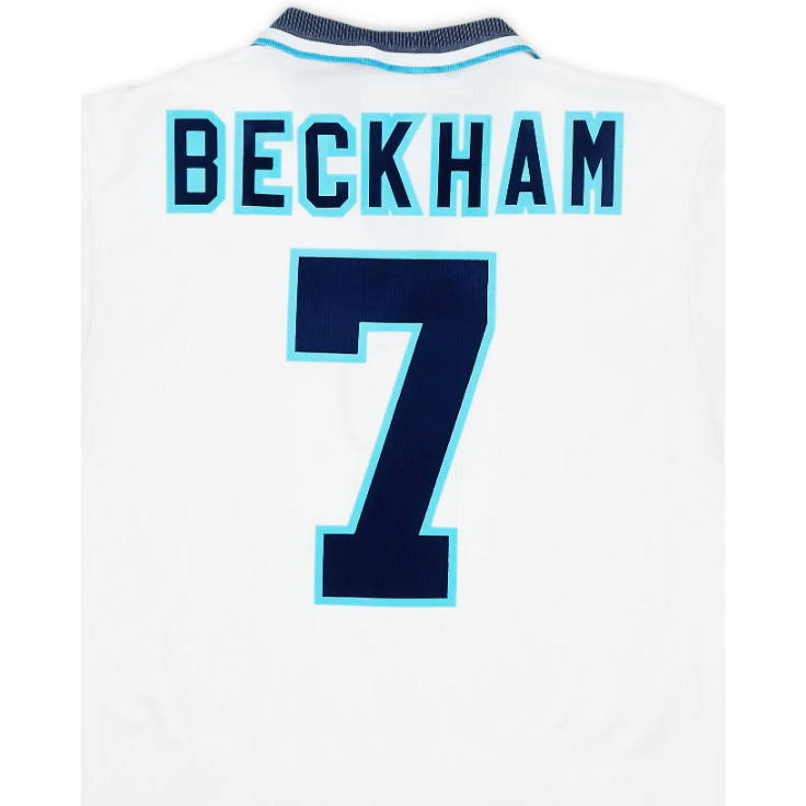 England 1996 Beckham Home Name Set