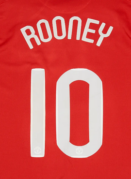 Man United 2007/08 UCL Rooney Name Set