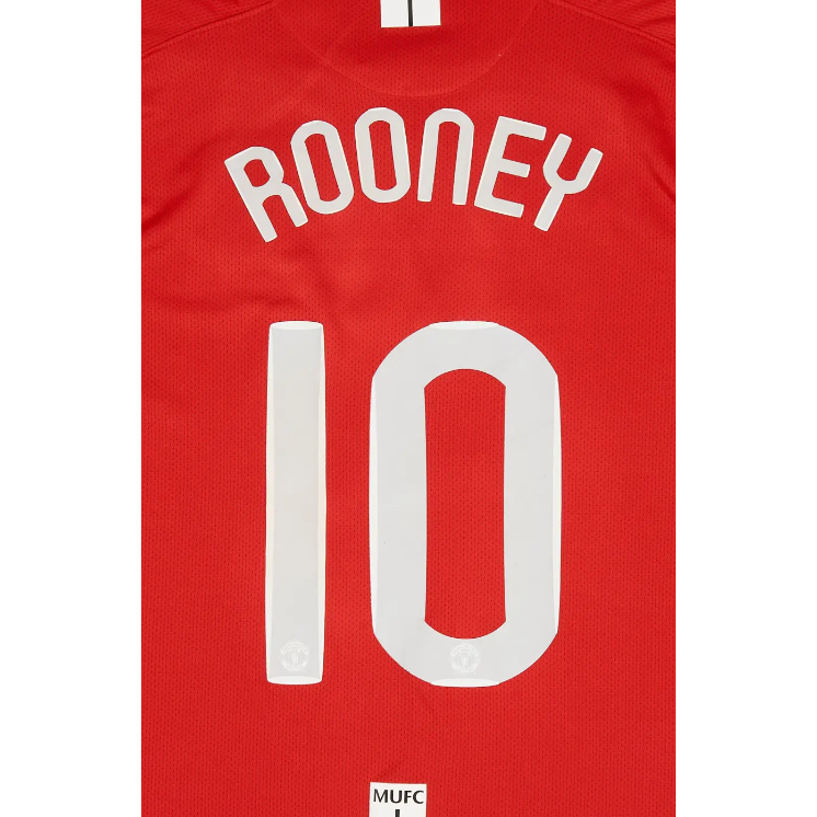 Man United 2007/08 UCL Rooney Name Set