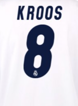 Real Madrid 2016/17 Home Kroos Name Set