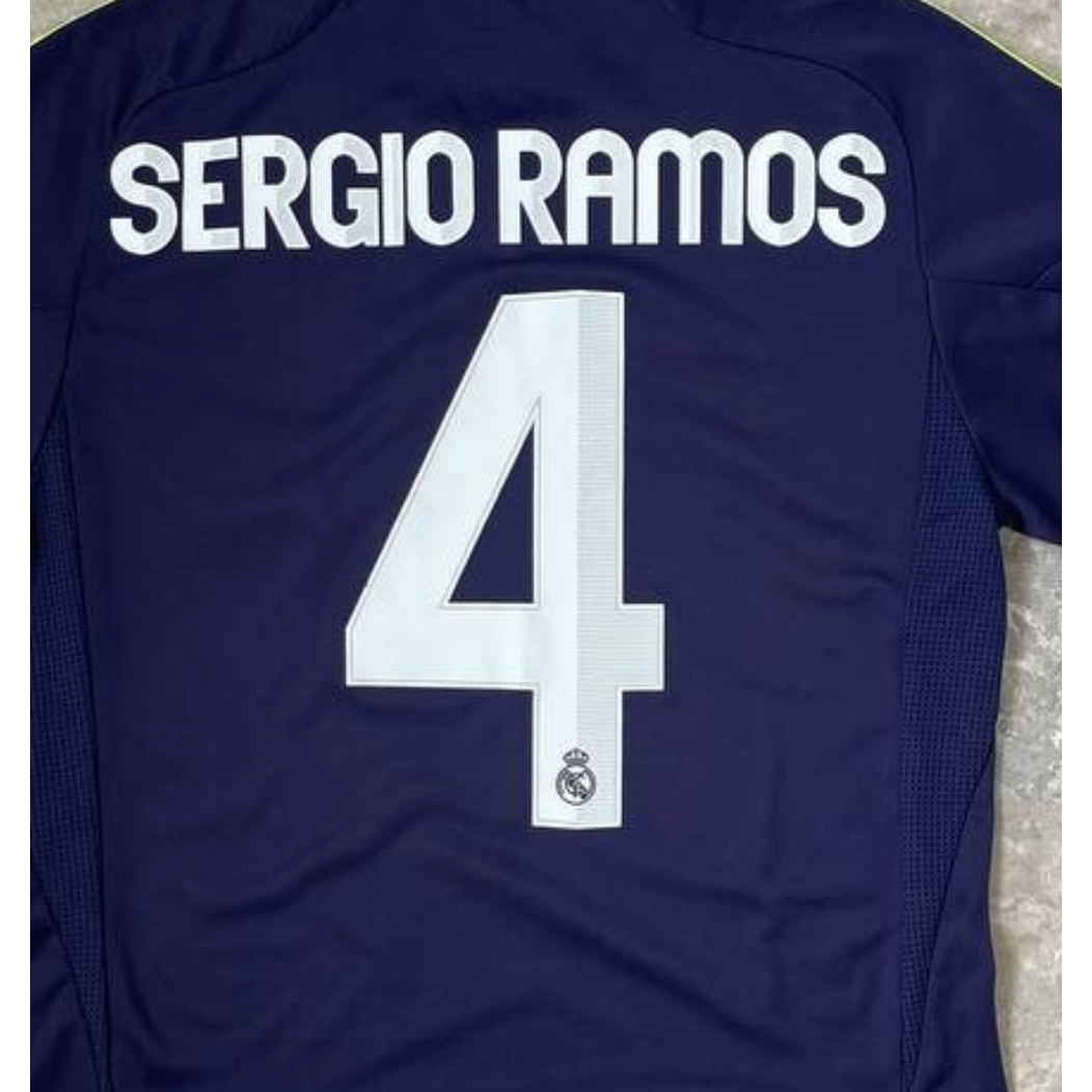 Real Madrid 2012/13 Away Sergio Ramos Name Set