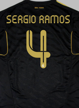 Real Madrid 2011/12 Sergio Ramos Away Name Set