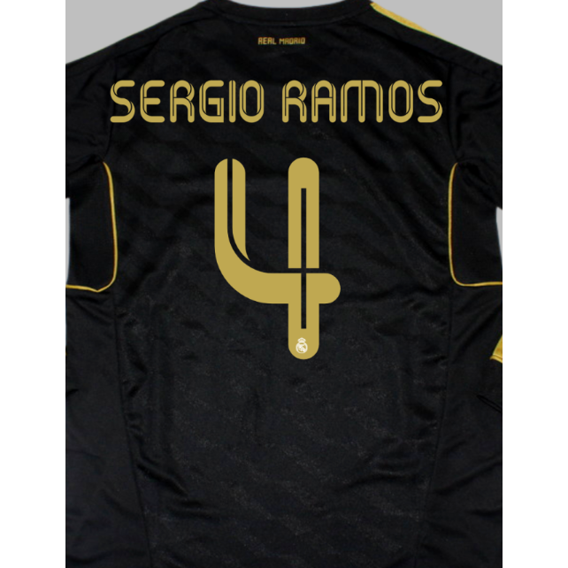 Real Madrid 2011/12 Sergio Ramos Away Name Set – OJ's Football