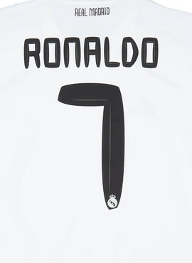 Real Madrid 2010/11 Home Ronaldo Name Set