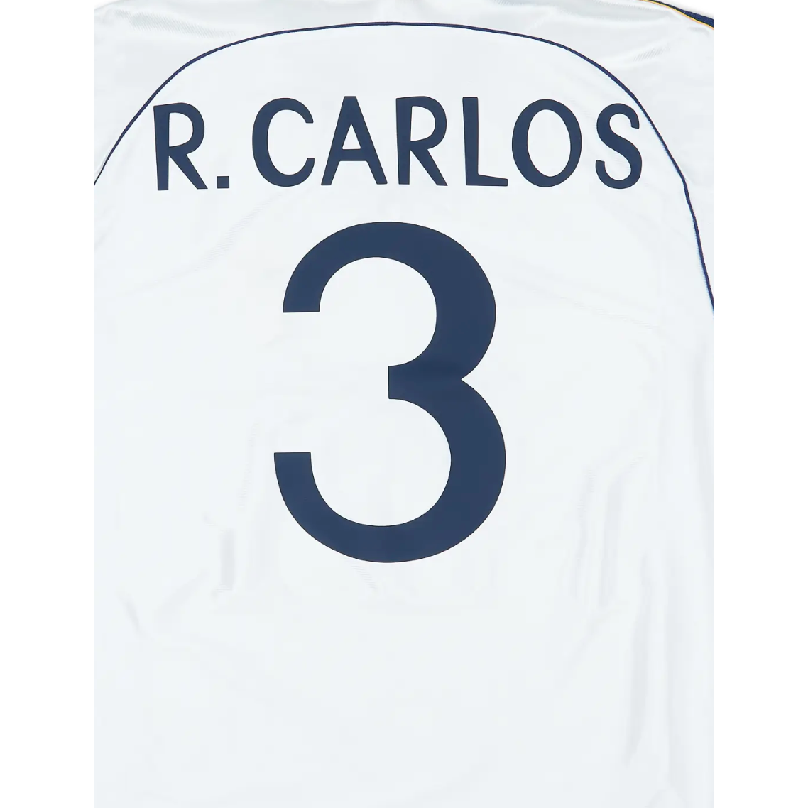 Real Madrid 1998/00 Roberto Carlos Home Name Set Navy