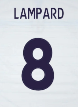 England 2004 Lampard Home Name Set