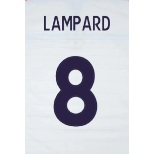 England 2004 Lampard Home Name Set