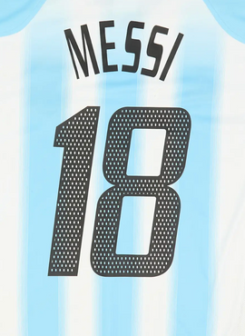 Argentina 2004 Messi Home Name Set