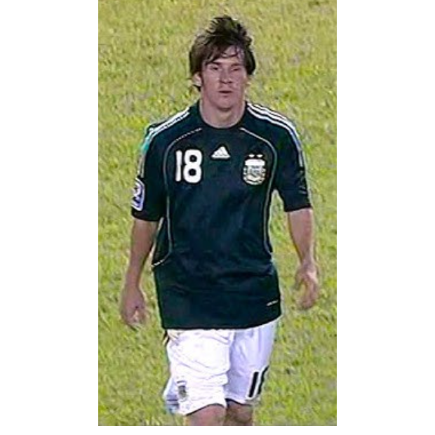 Argentina 2008 Away Messi Name Set