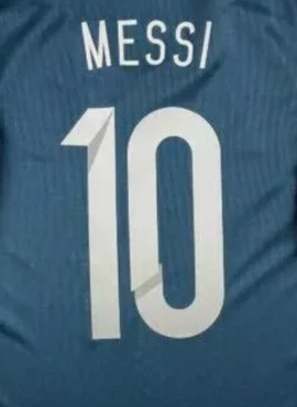 Argentina 2015 Messi Away Name Set