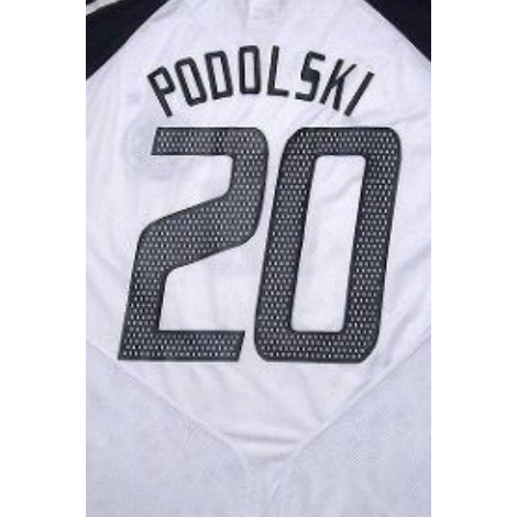 Maillot Allemagne PODOLSKI EURO 2004 - Adidas Domicile Blanc - XXL - Occasion