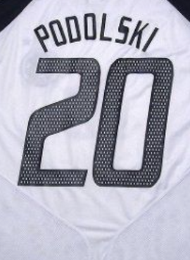 Germany 2004 Podolski Home Name Set