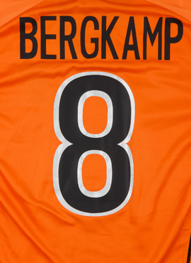 Netherlands 1998/00 Bergkamp Home Name Set