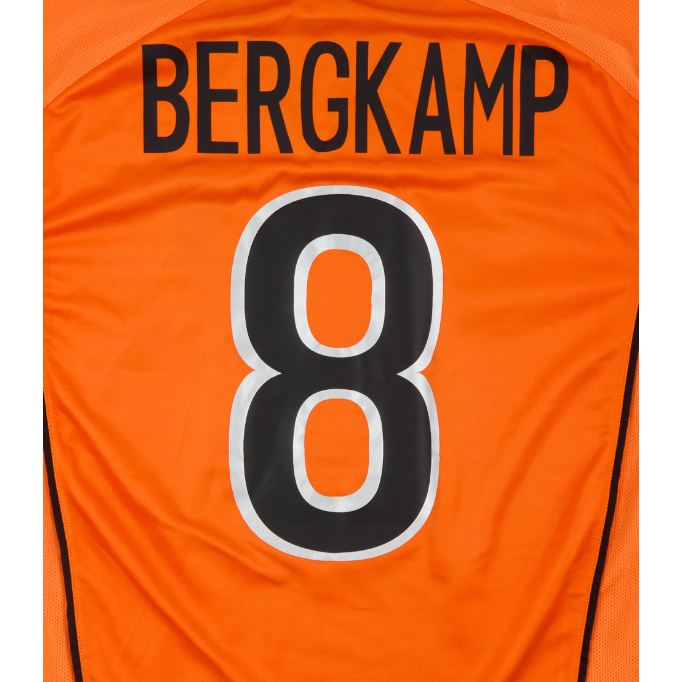 Netherlands 1998/00 Bergkamp Home Name Set