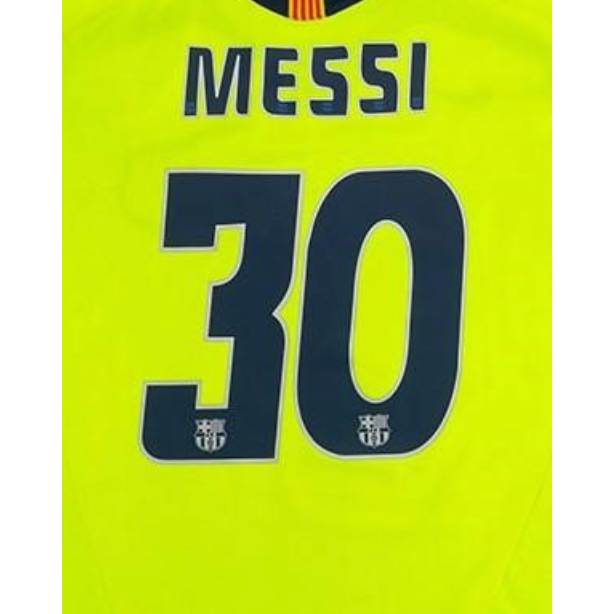 Barcelona 2005/06 Away Messi Name Set