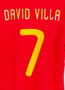 Spain 2010 Home Away David Villa Name Set