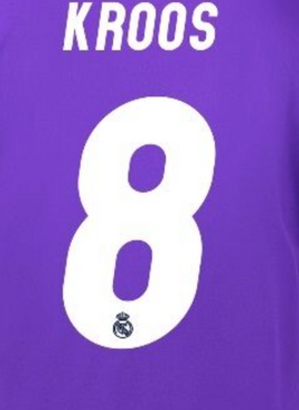 Real Madrid 2016/17 Away Kroos Name Set