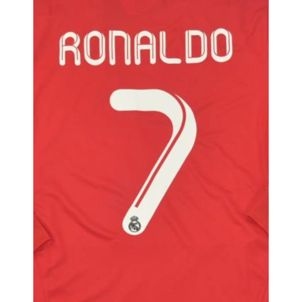 Real Madrid 2011/12 Ronaldo 3rd Name Set