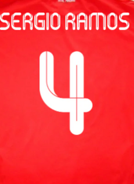 Real Madrid 2011/12 Sergio Ramos 3rd Name Set