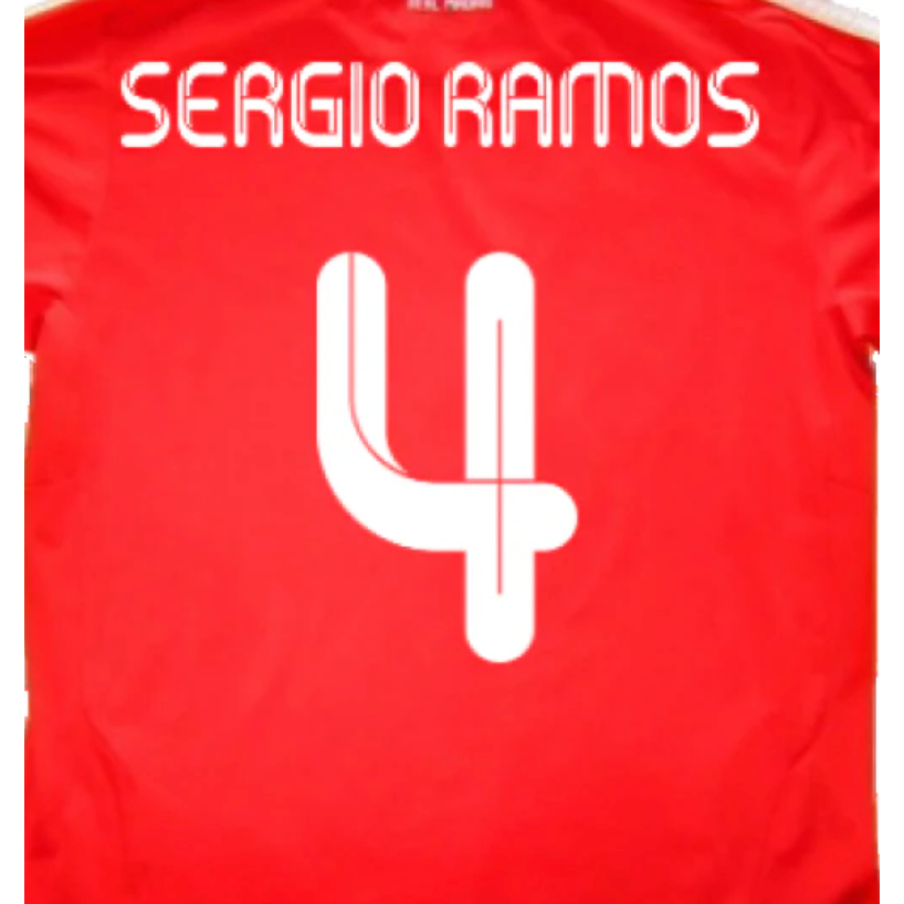 Real Madrid 2011/12 Sergio Ramos 3rd Name Set