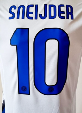 Inter Milan 2010/11 Sneijder Away Name Set